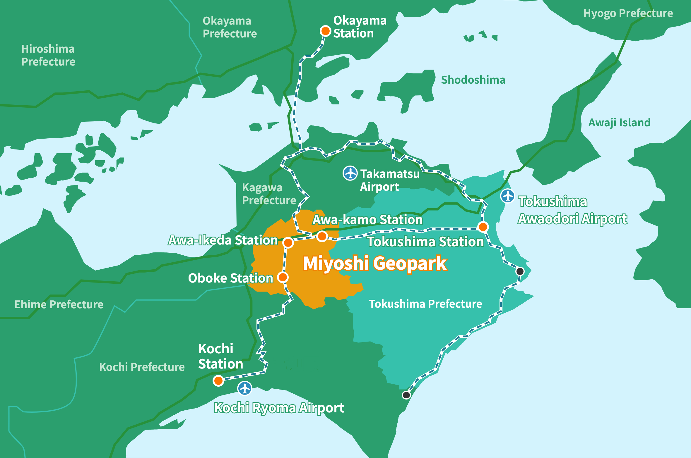 Miyoshi Geopark Area